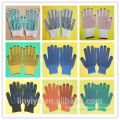 wholesale 55g, 60g, 65g,...,80g, 85g;70g,75g, ...,100g 7/10 gauge thin single/double side pvc dotted cotton knitted work gloves